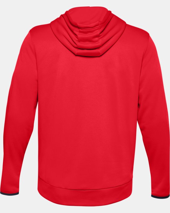 Men's Armour Fleece® Hoodie, Red, pdpMainDesktop image number 5